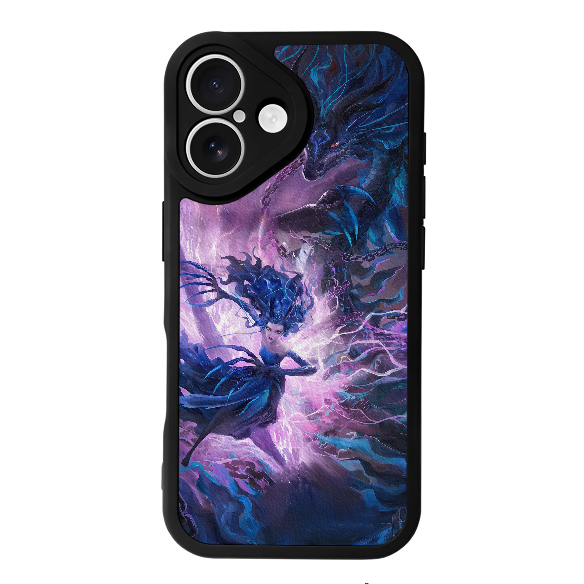 （画像用） Ne Zha 2 ナタ 魔童の大暴れ 【iPhone 16シリーズ対応】シリコンスマホケース（レザー調） 材質：シリコン